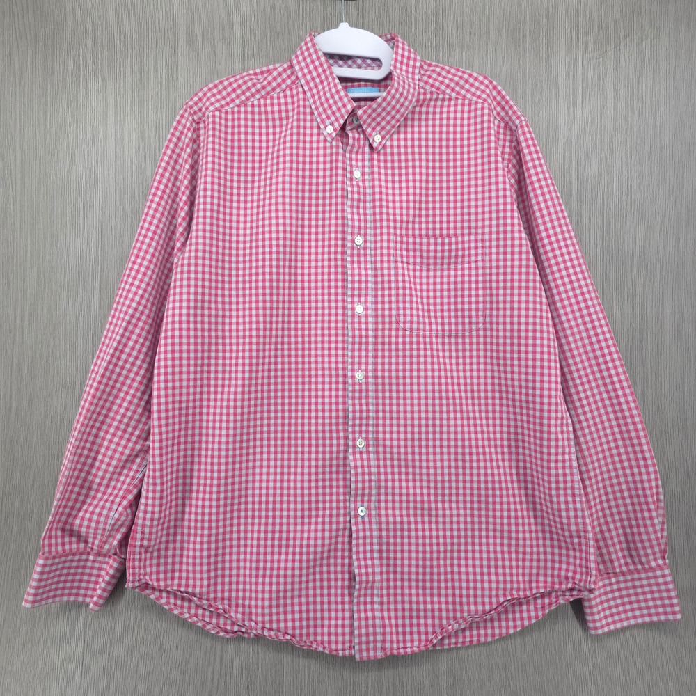 J. McLaughlin Button Long Sleeve Plaid Check Preppy Country Top Womens L